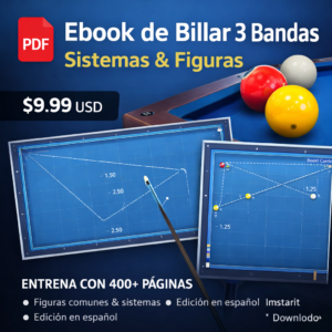 Ebook Billar 3 Bandas (3C) Sistemas y Figuras | PDF 400+ Páginas